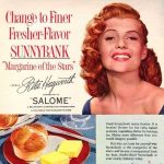 Eleanor Roosevelt does TV commercial for margarine 9